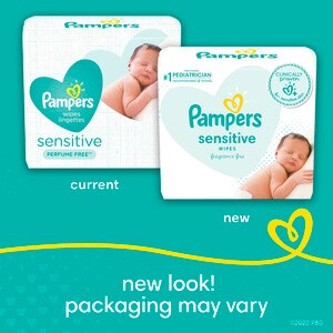 pampers sensitive wipes box