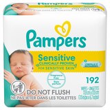 Pampers Baby Wipes Sensitive Perfume Free 3X Refill Packs (Tub Not Included) 192 CT, thumbnail image 4 of 20