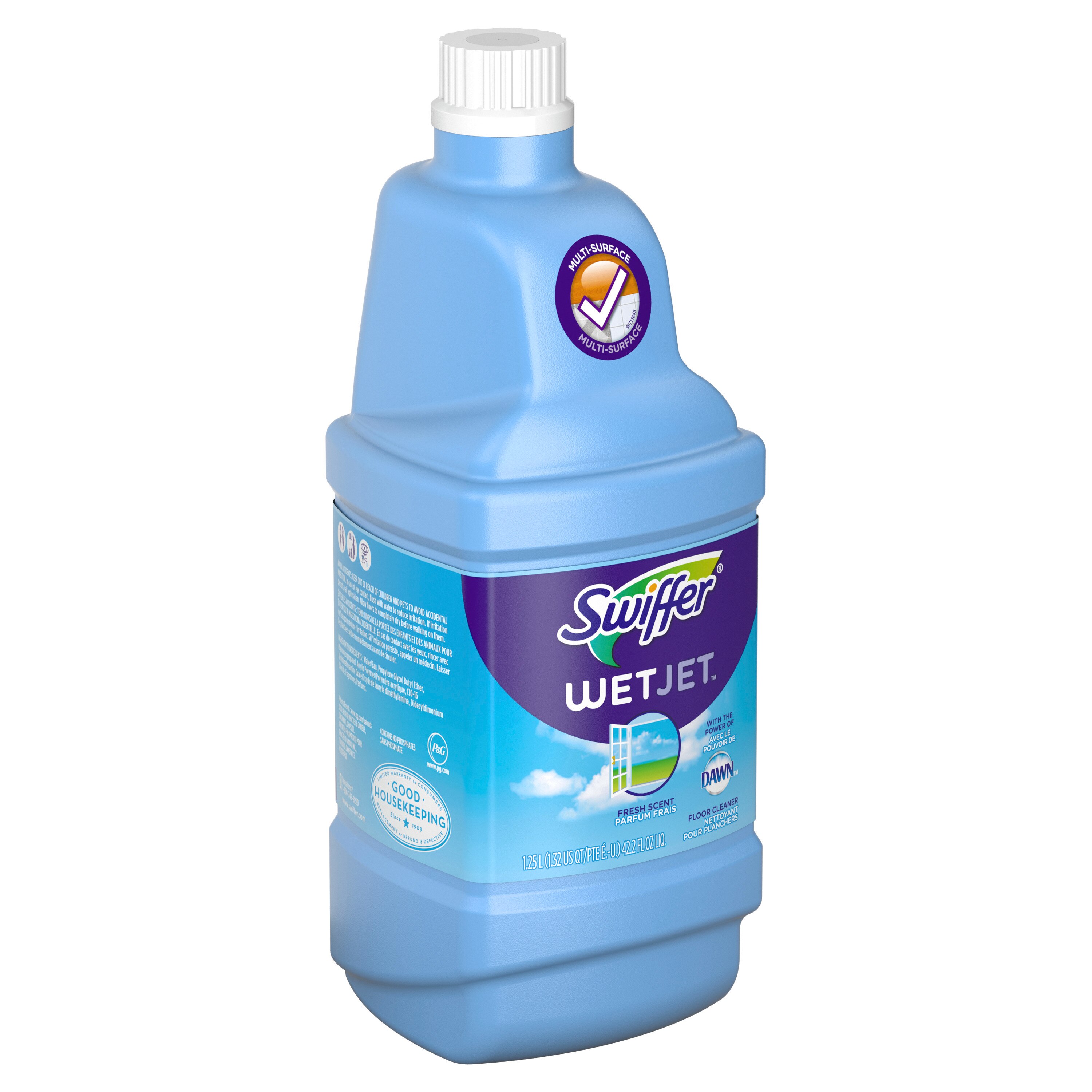 Swiffer Wetjet Multi Purpose Floor And Hardwood Cleaner Solution Refill Open Window Fresh 42 2 Fl Oz