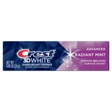 Crest 3D White Whitening Toothpaste Radiant Mint Flavor, 0.85 OZ, thumbnail image 4 of 11