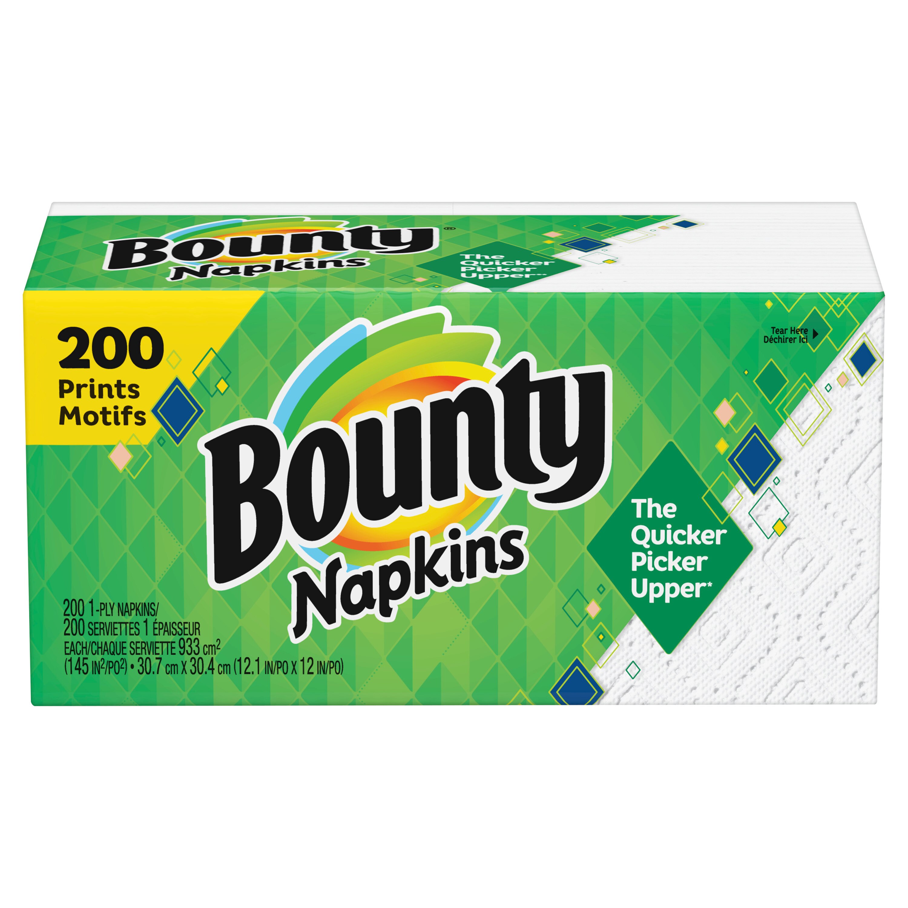 Bounty Paper Napkins, Print, 200 Ct , CVS