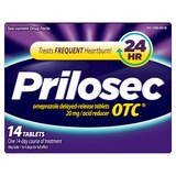 Prilosec OTC Omeprazole 20mg Delayed-Release Acid Reducer for Frequent Heartburn Tablets, thumbnail image 1 of 9