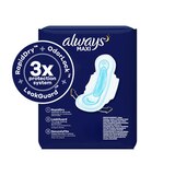 Always Maxi Pads Size 4, Unscented, Overnight, 28 CT, thumbnail image 2 of 9