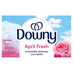 Downy Fabric Softener Dryer Sheets, April Fresh, 120 ct