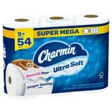 Charmin Ultra Soft Toilet Paper 9 Super Mega Rolls, 336 Sheets Per Roll, thumbnail image 5 of 14