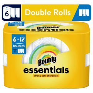 Bounty Essentials Select-A-Size Paper Towels, 6 Double Rolls, White, 108 Sheets Per Roll - 124 , CVS