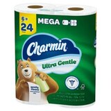 Charmin Ultra Gentle Toilet Paper, 6 Mega Rolls, 231 Sheets Per Roll, thumbnail image 3 of 12