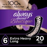 Always Discreet Boutique Incontinence Pads 6 Drop Extra Heavy Absorbency, thumbnail image 1 of 9