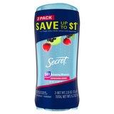 Secret 48-Hour Clear Gel Antiperspirant & Deodorant Stick, Refreshing Berry, 2.6 OZ, 2 Pack, thumbnail image 4 of 11