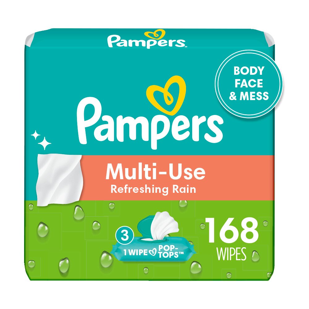 Pampers Baby Wipes Expressions Botanical Rain Scent