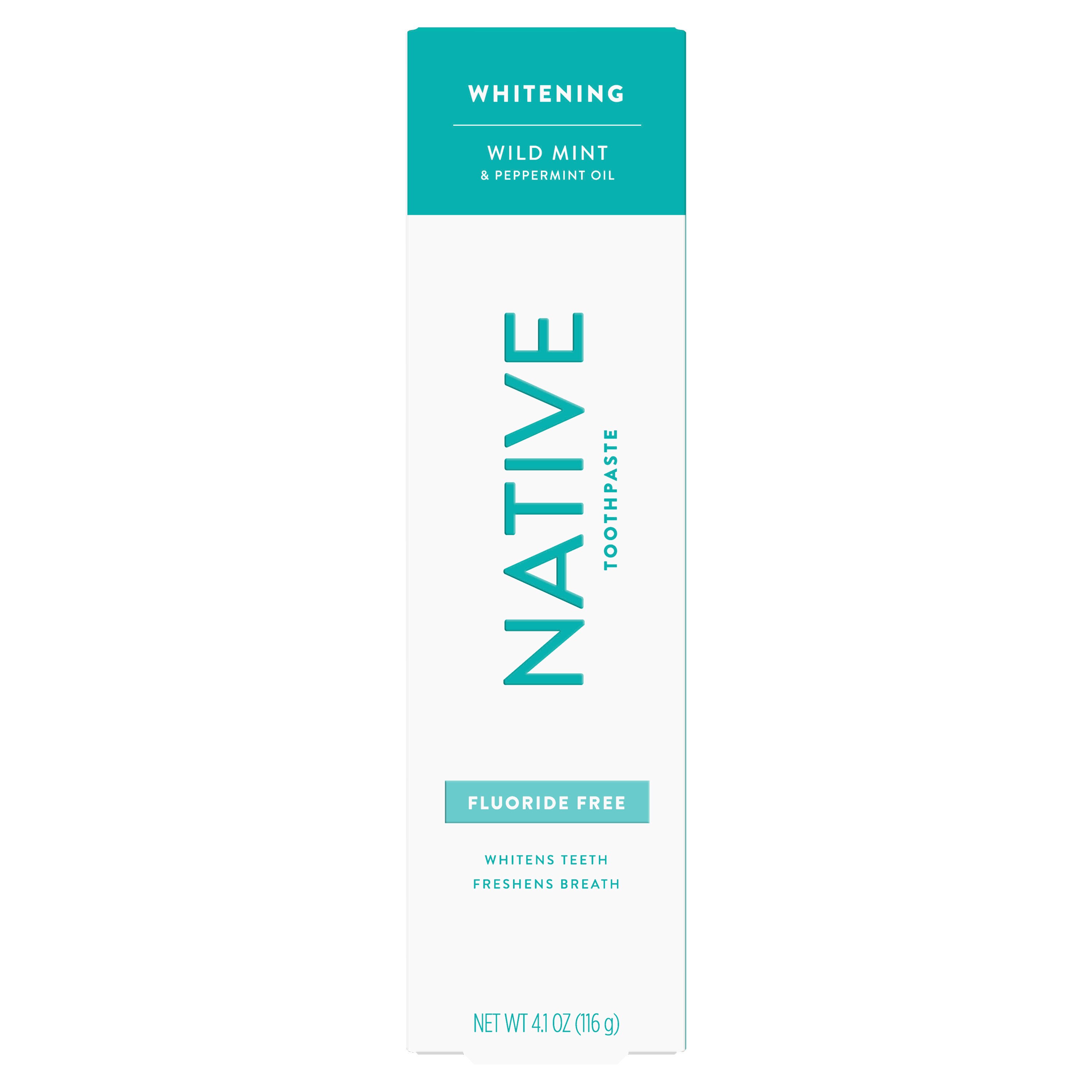 Native Whitening Wild Mint & Peppermint Oil Fluoride Free Toothpaste, 4.1 Oz , CVS