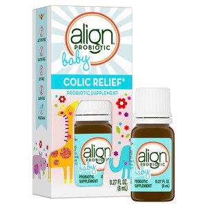  Align Baby Probiotics, Colic Relief* for Babies and Infants, 25 Servings of Probiotic Drops - Helps soothe fussiness and crying* 