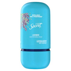 Secret Refillable Invisible Solid Antiperspirant & Deodorant, Lavender scent, 2 OZ