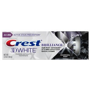 Crest 3D White Brilliance Charcoal Teeth Whitening Toothpaste 3.9 OZ