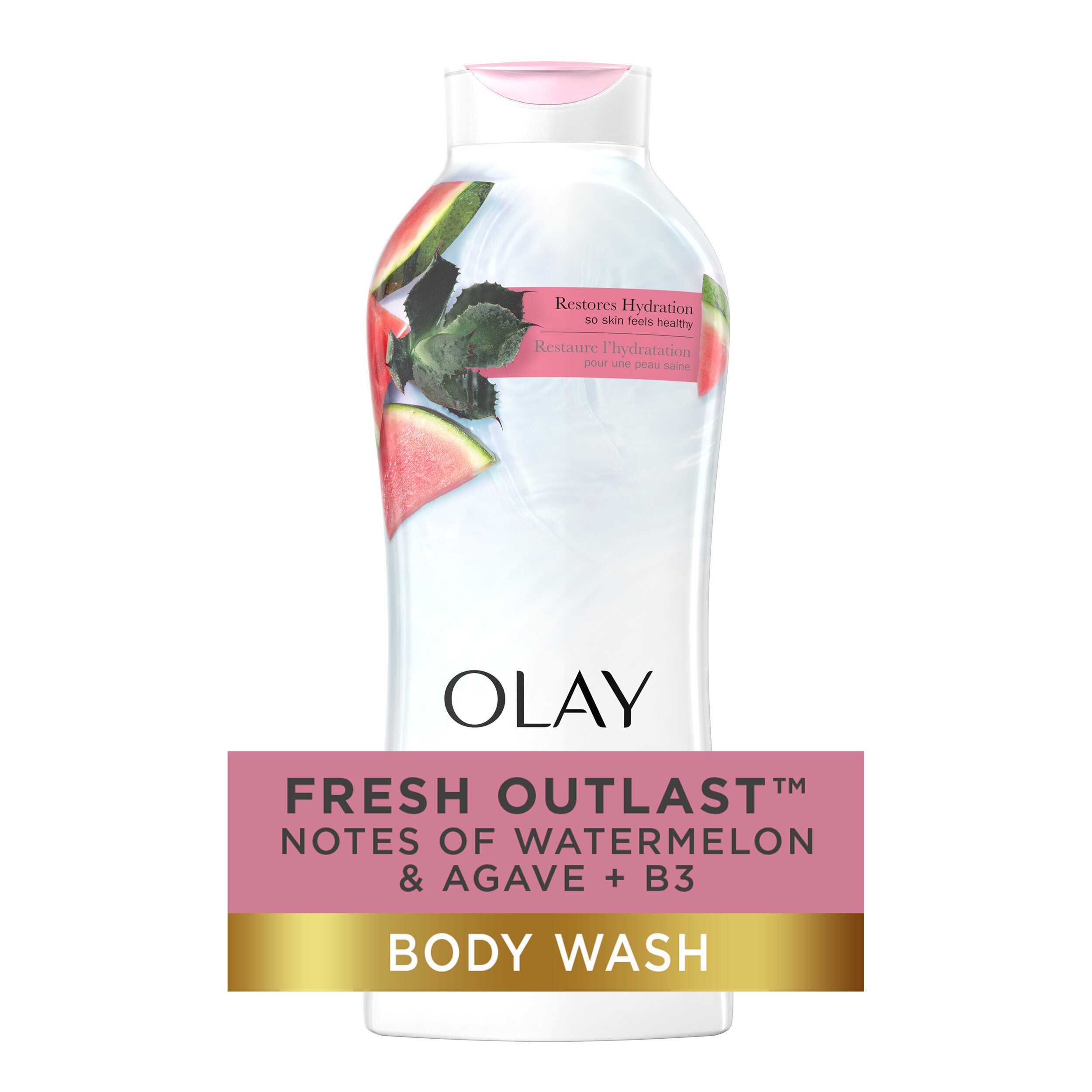 Olay Fresh Outlast Notes Of Watermelon & Agave Body Wash, 22 Oz , CVS