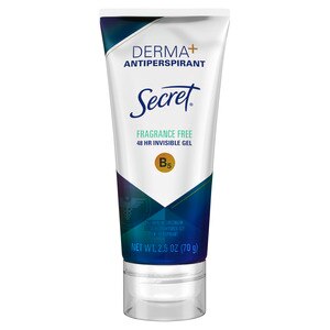 Secret Derma+ Invisible Gel Antiperspirant and Deodorant, 2.5 oz