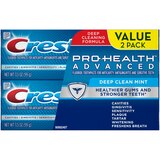 Crest Pro-Health Advanced Deep Clean Mint Fluoride Toothpaste, 2CT, thumbnail image 1 of 5