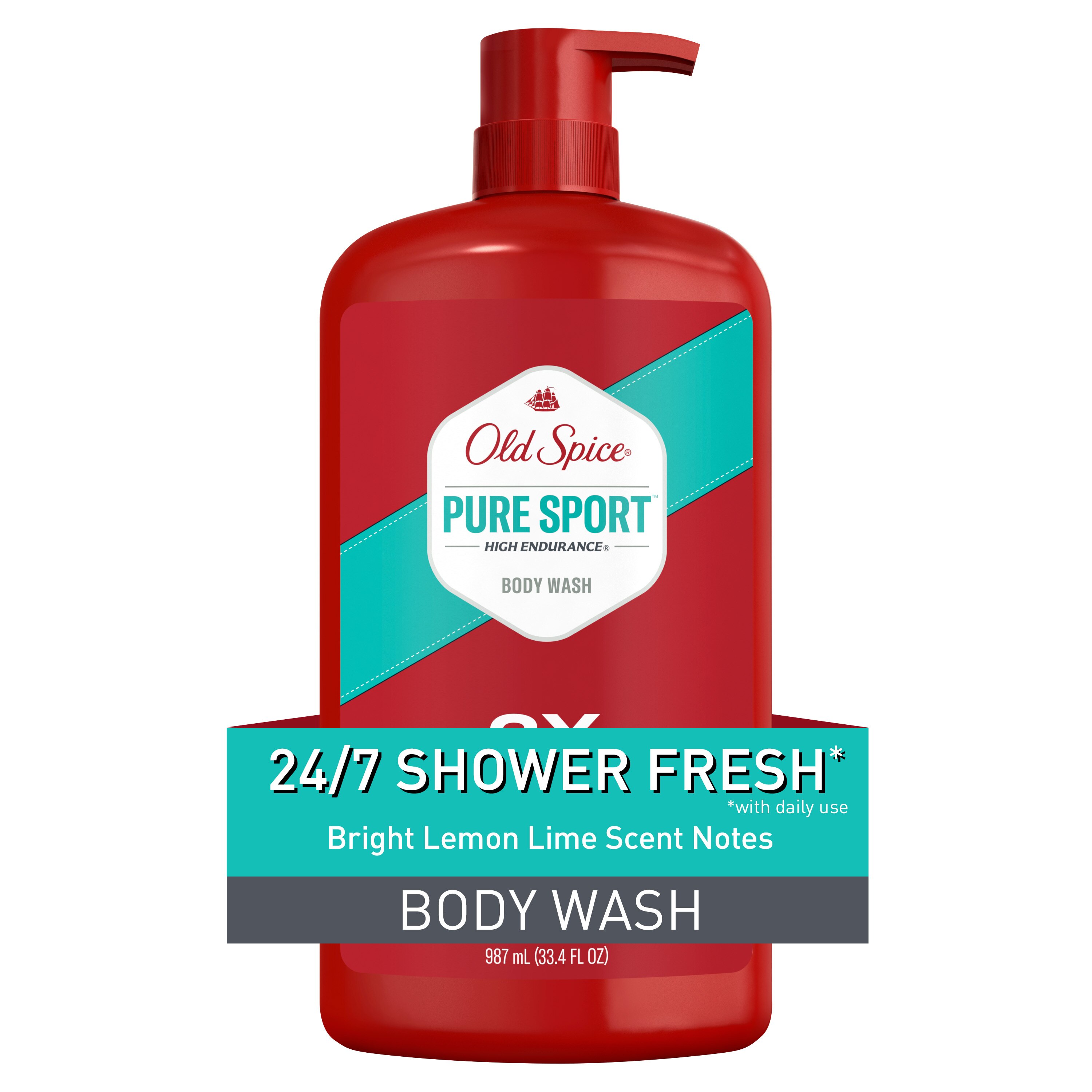 Old Spice High Endurance Body Wash For Men, Pure Sport Scent, 30 Oz - 33.4 Oz , CVS