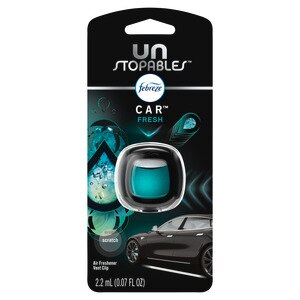  Febreze CAR Unstopables Air Freshener Vent Clip Fresh, .07 fl. OZ 