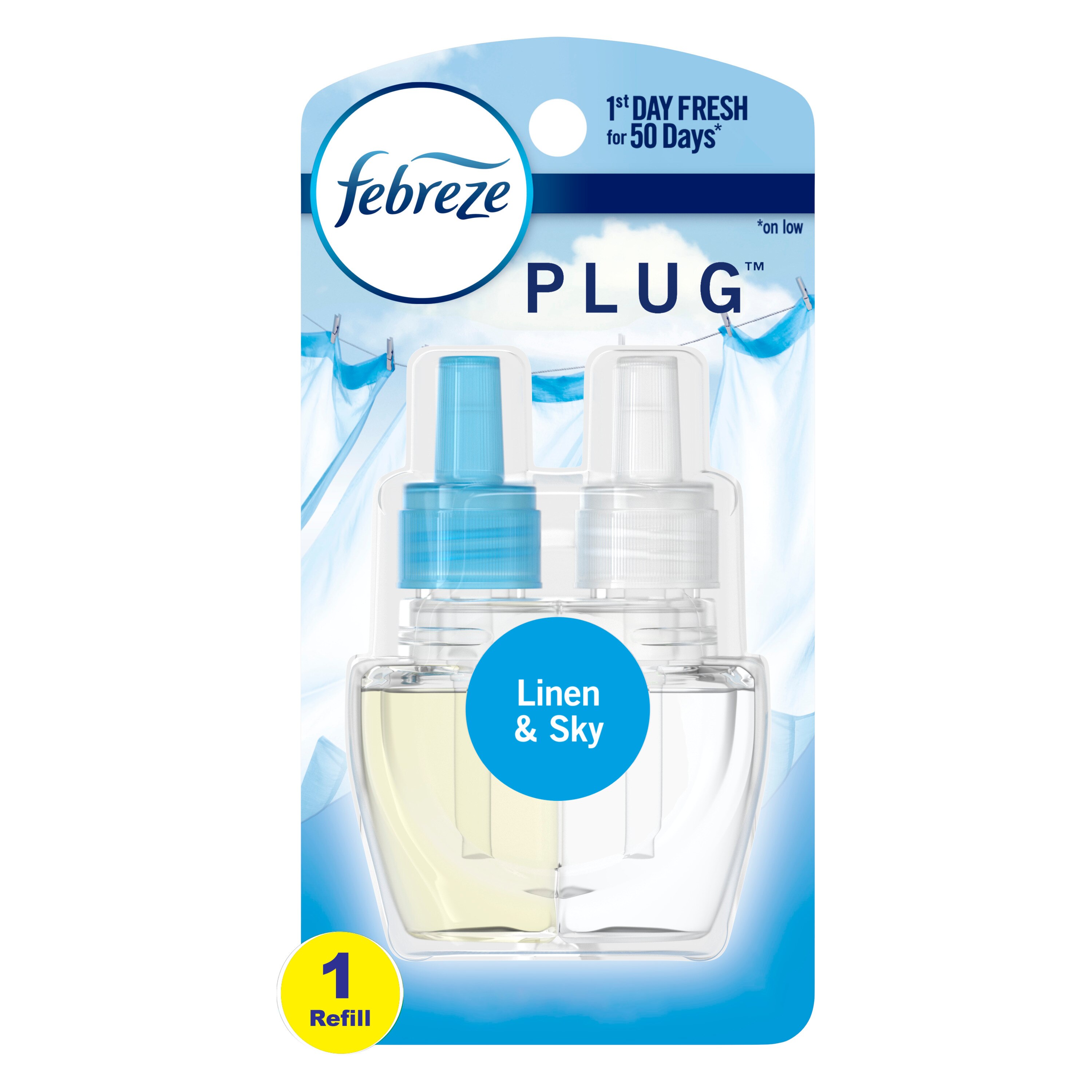 Febreze Fade Defy PLUG Air Freshener Oil Refill, Linen & Sky, 1 Ct - 0.87 Oz , CVS