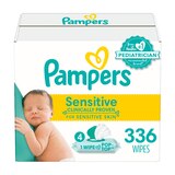 Pampers Sensitive Baby Wipes, 336 CT, thumbnail image 1 of 8