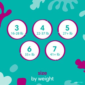 pampers size two weight