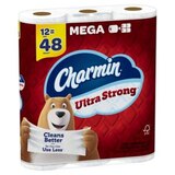 Charmin Ultra Strong Toilet Paper 12 Mega Rolls, 242 Sheets Per Roll, thumbnail image 4 of 12