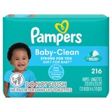Pampers Baby Clean Wipes Baby Fresh Scented 3X Pop-Top Packs, 216 CT, thumbnail image 2 of 13