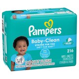 Pampers Baby Clean Wipes Baby Fresh Scented 3X Pop-Top Packs, 216 CT, thumbnail image 3 of 13