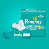 Pampers Baby Fresh Wipes, 72 CT, thumbnail image 5 of 14