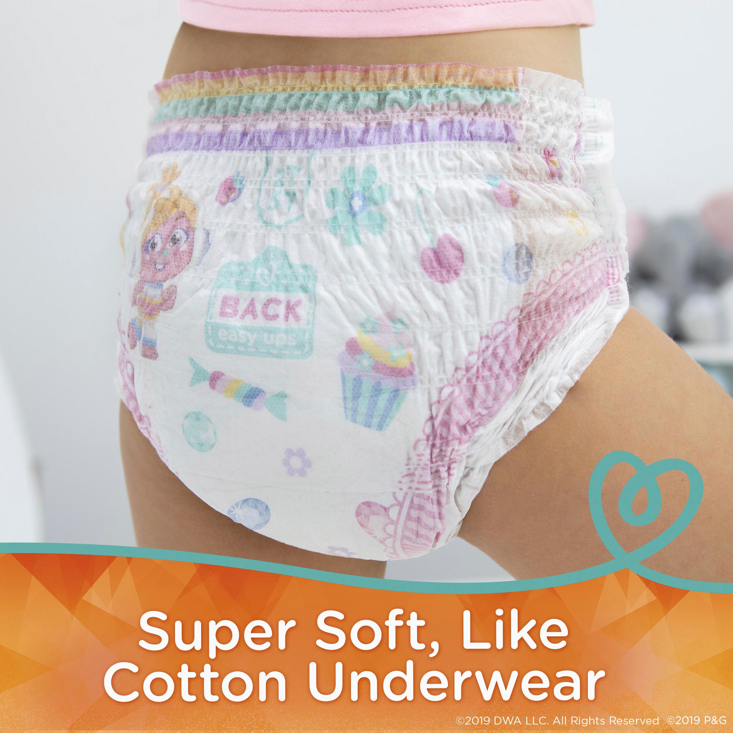 Girl Wearing Pampers