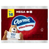 Charmin Ultra Strong Toilet Paper 4 Mega Rolls, 242 Sheets Per Roll, thumbnail image 4 of 12