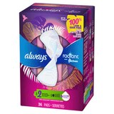 Always Radiant Size 2 Pads with Wings, Scented, Heavy, thumbnail image 2 of 9