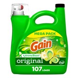 Gain + Aroma Boost Liquid Laundry Detergent, Original Scent, 107 Loads, 154 fl oz, HE Compatible, thumbnail image 1 of 9