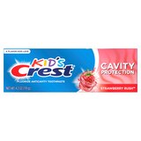 Crest Kids Cavity Protection Fluoride Toothpaste, Strawberry, 4.2 OZ, thumbnail image 1 of 8