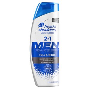 Head & Shoulders Full & Thick - Champú y acondicionador anticaspa 2 en 1 para hombres