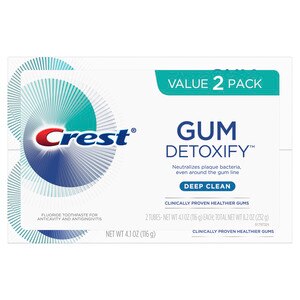 Crest Gum Detoxify Deep Clean Toothpaste, 4.1 Oz (Pack Of 2) - 3.7 Oz , CVS