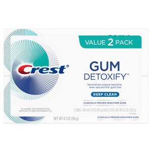 Crest Gum Detoxify Deep Clean Toothpaste, 4.1 oz (Pack of 2)