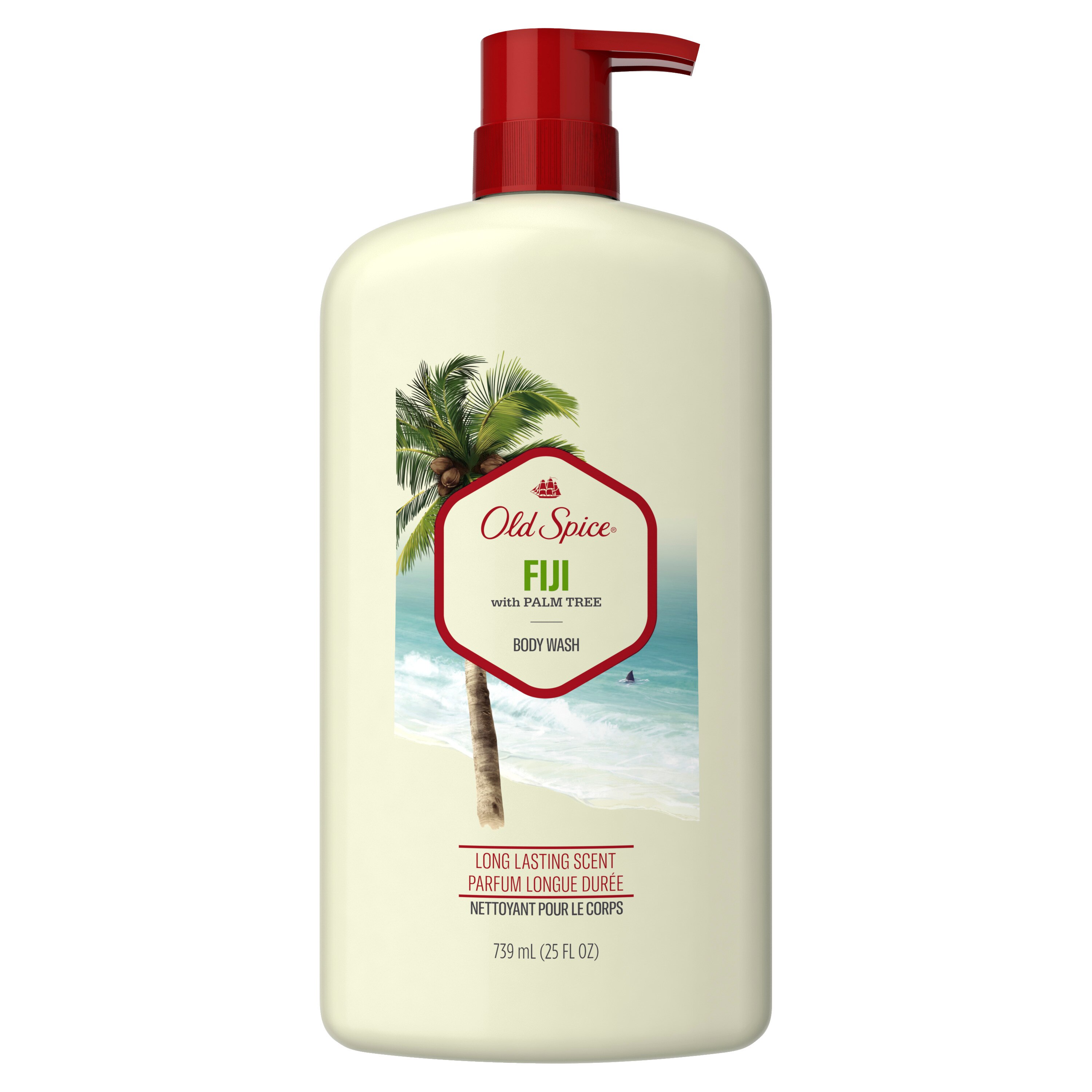 Old Spice Body Wash for Men Fiji with Palm Tree Scent, Inspired by Nature