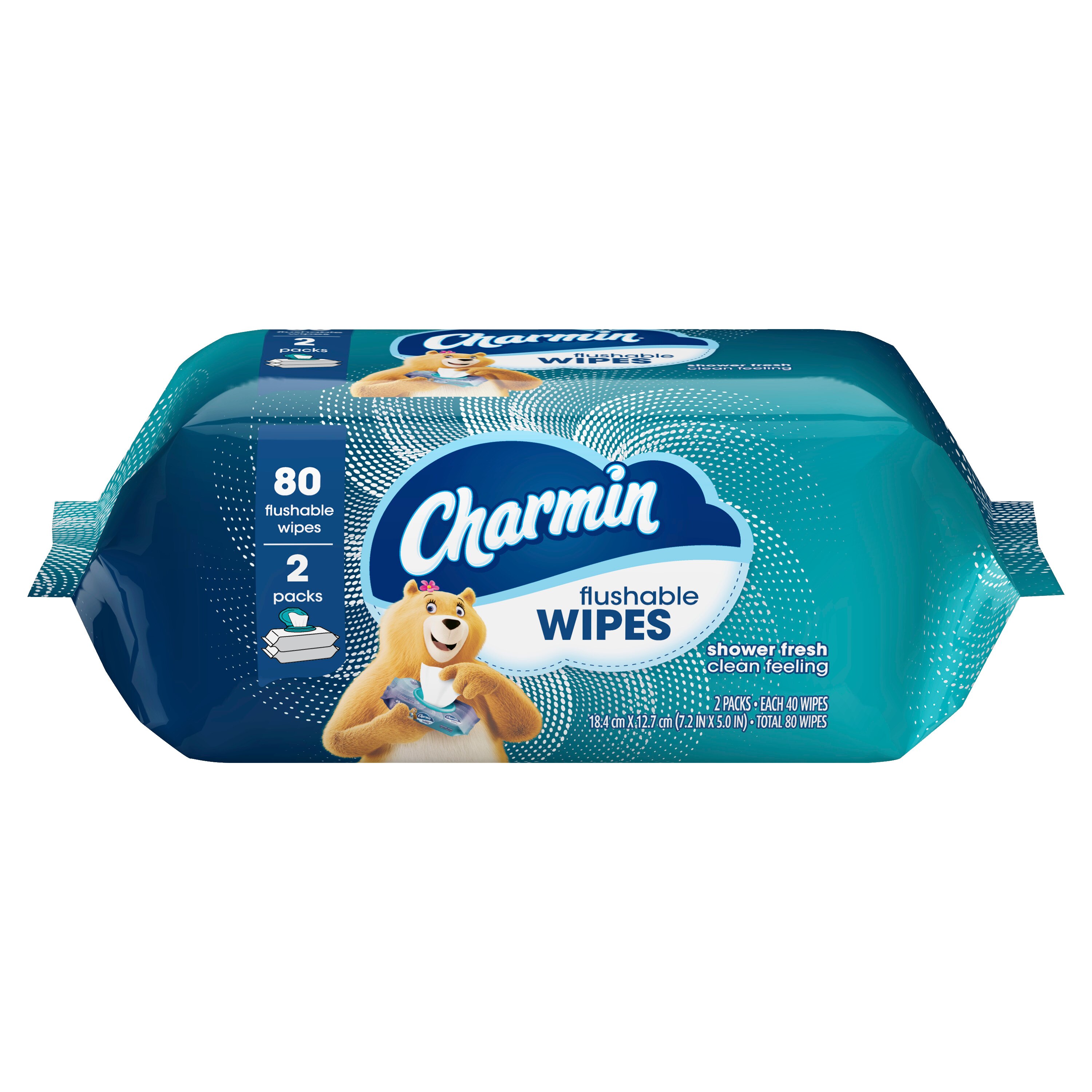 Charmin Flushable Wipes, 2 Packs, 40 Wipes Per Pack, 80 Total Wipes - 80 Ct , CVS