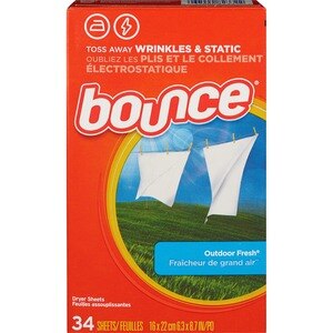 Bounce - Hojas suavizantes de tela para secadora, Outdoor Fresh, 40 u.