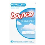 Bounce Free & Gentle Dryer Sheets, 80 ct, thumbnail image 5 of 11