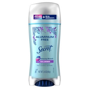 Secret Aluminum Free Deodorant, Lavender, 2.4 Oz , CVS