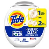 Tide + Power PODS Hygienic Clean Laundry Detergent Pacs, Free & Clear, 25 ct, thumbnail image 1 of 11