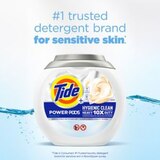 Tide + Power PODS Hygienic Clean Laundry Detergent Pacs, Free & Clear, 25 ct, thumbnail image 3 of 11