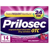 Prilosec OTC Frequent Heartburn Medicine and Acid Reducer Tablets, thumbnail image 1 of 10