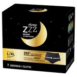 Always ZZZ Overnight Disposable Period Underwear for Women, 7 CT, thumbnail image 2 of 9