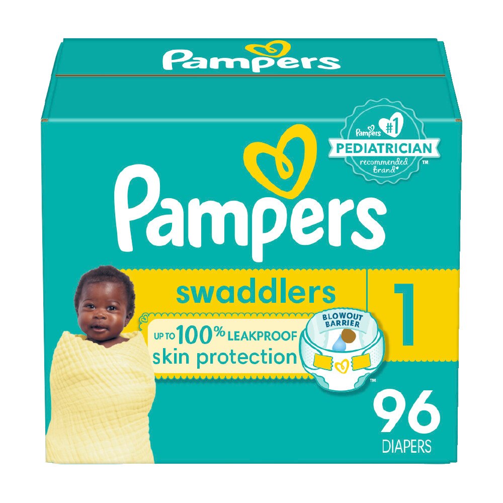 Pampers Swaddlers Diapers, Size 1, 96 Ct , CVS