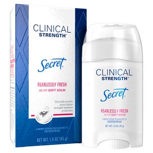 Secret Clinical Strength 48-Hour Antiperspirant & Deodorant Stick, Fearlessly Fresh, 1.6 Oz , CVS