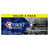 Crest 3D White Advanced Charcoal Teeth Whitening Toothpaste, 2 Pack, thumbnail image 3 of 10